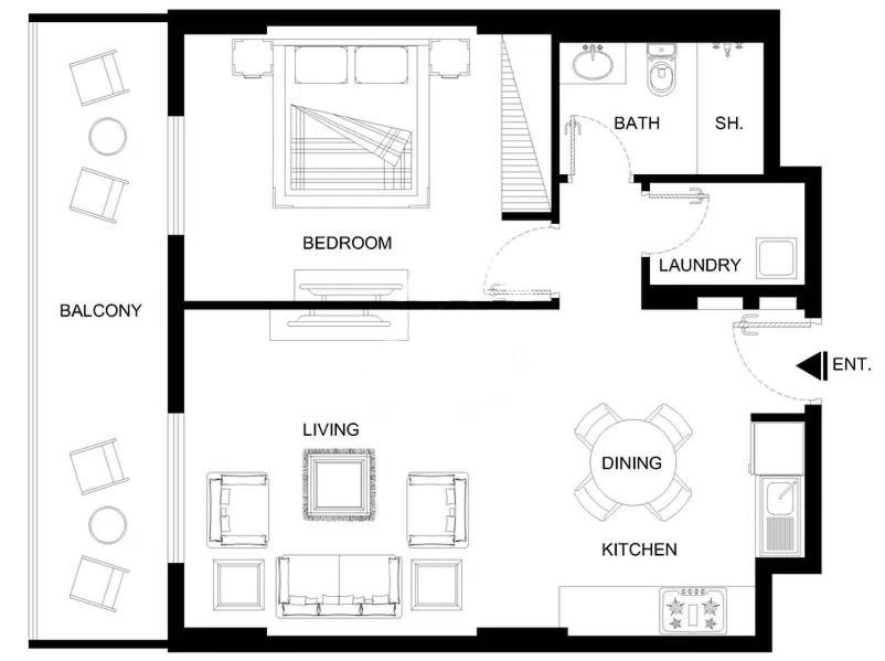 Lux - The La Mer Sea View Suite 3 Dubai Exterior photo